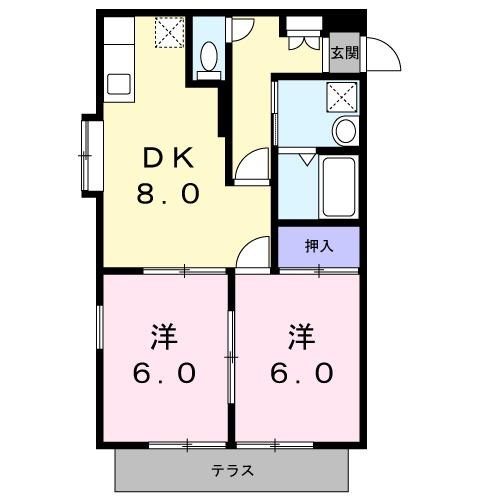 エステート純（101） 間取り図画像