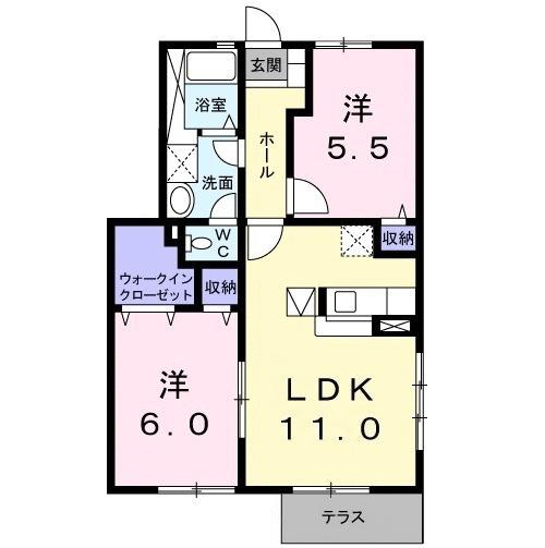 エバー・グリーン（101） 間取り図画像
