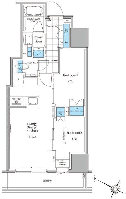 ルフォンプログレ北新宿（702） 間取り図画像