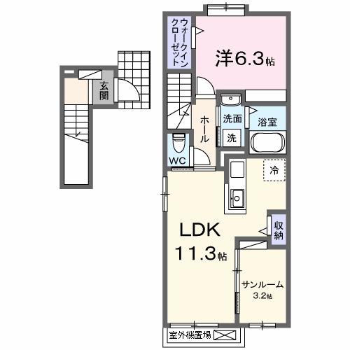 ライラック（204） 間取り図画像