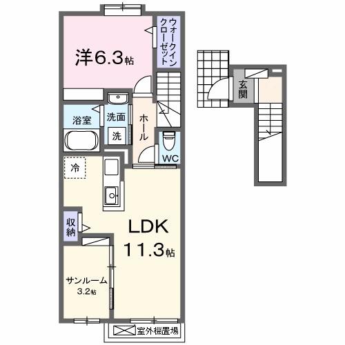ライラック（203） 間取り図画像