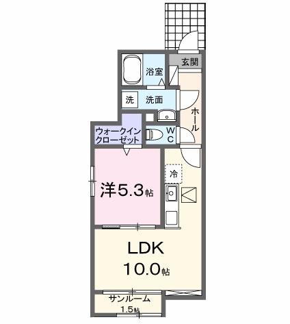 ライラック（104） 間取り図画像