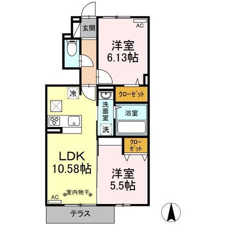 アヴァンティ（101） 間取り図画像