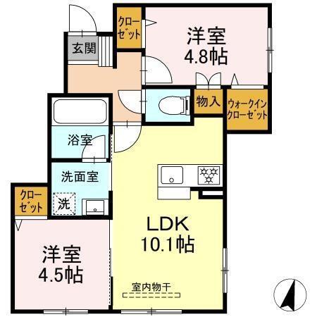 フェリシア久が原（102） 間取り図画像