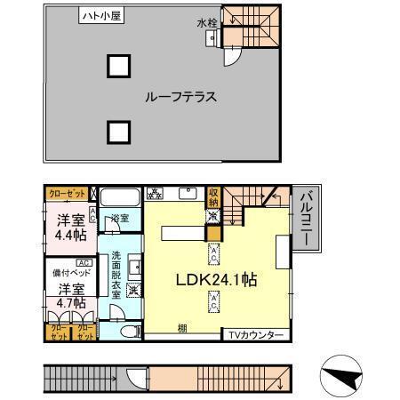 牛込神楽坂ハウス（005） 間取り図画像