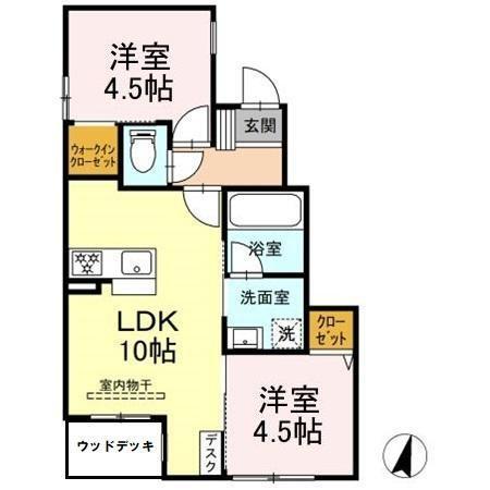 フェリシア久が原（101） 間取り図画像