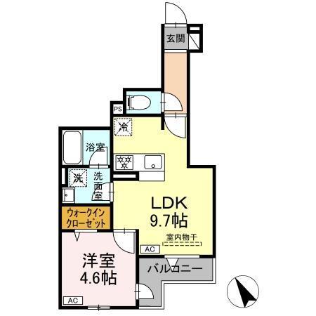 セレスティア関原Ⅱ（202） 間取り図画像