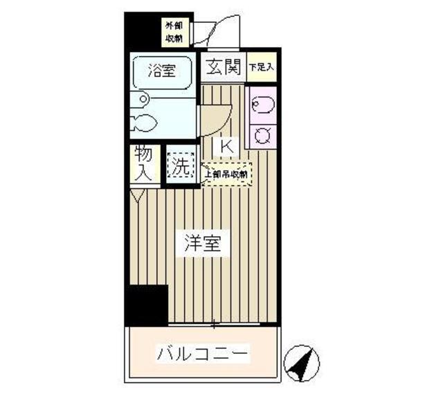 栗生ハイツ（301） 間取り図画像