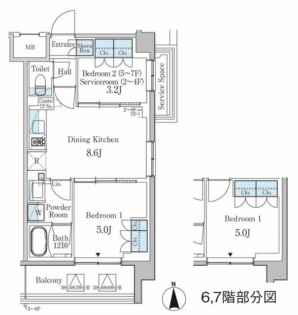 パークアクシス東蒲田（209） 間取り図画像