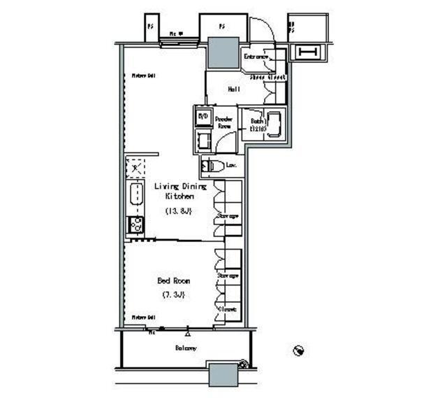 ＴＨＥ　ＴＯＫＹＯ　ＴＯＷＥＲＳ　ＭＩＤＴＯＷＥＲ（1016） 間取り図画像