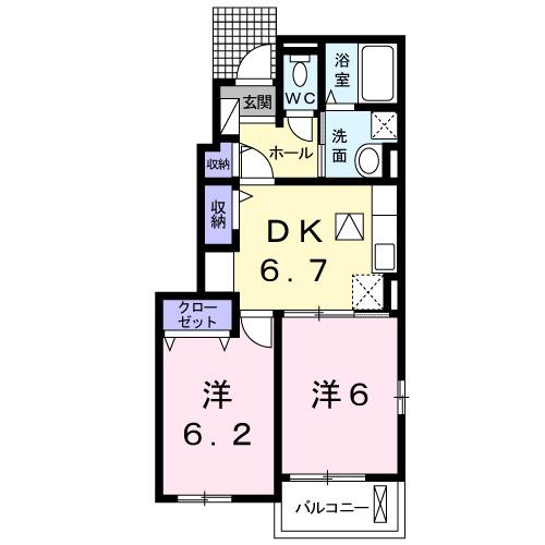 プランタン（101） 間取り図画像