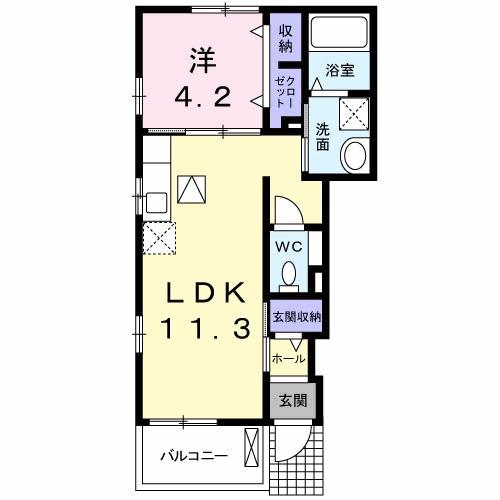 クレセール聖蹟（121） 間取り図画像