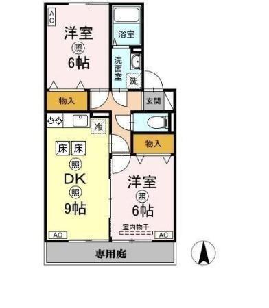 ストーク吉野（102） 間取り図画像
