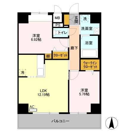 A8（702） 間取り図画像