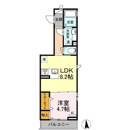 ル サンク（302） 間取り図画像