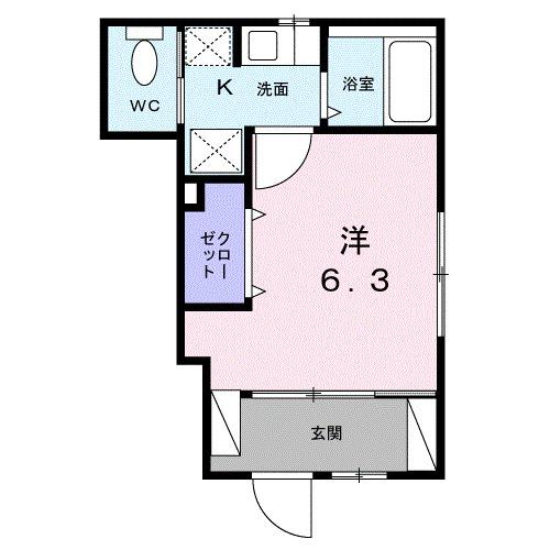 サンダーソニア（101） 間取り図画像