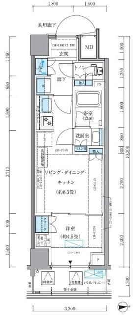パークアクシス品川シーサイド（111） 間取り図画像