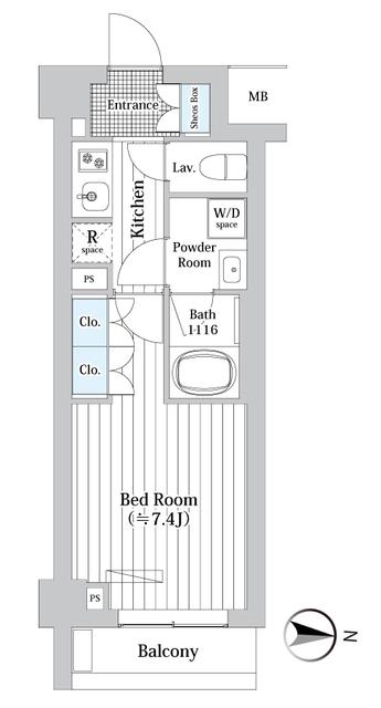 プレール・ドゥーク新宿Ｗｅｓｔ（317） 間取り図画像