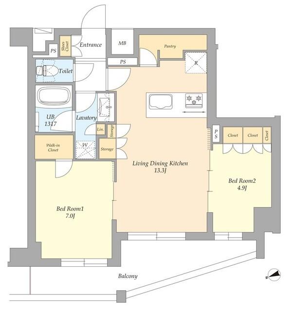 ＡＩＦＬＡＴ杉並高井戸（903） 間取り図画像