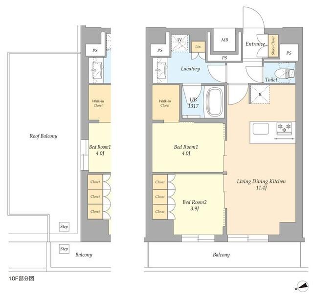ＡＩＦＬＡＴ杉並高井戸（902） 間取り図画像