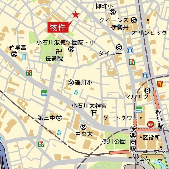 Ｄ．Ｌｕｓｓｏ小石川（101） 地形図・案内図