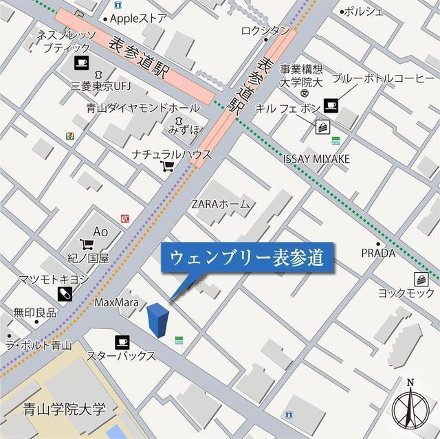 ウェンブリー表参道（605） 地形図・案内図