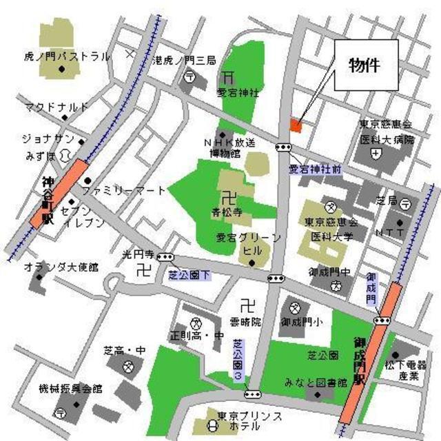 パークキューブ愛宕山タワー（304） 地形図・案内図