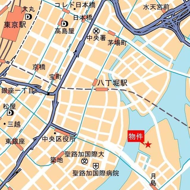 パークサイド・ウイングス（504） 地形図・案内図