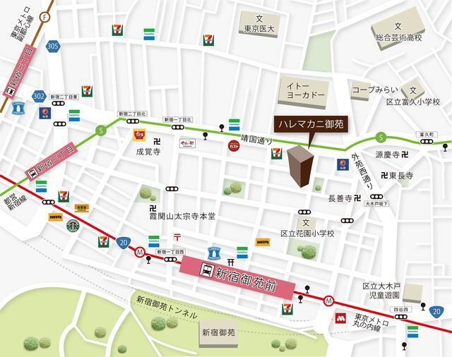 ハレマカニ御苑（201） 地形図・案内図