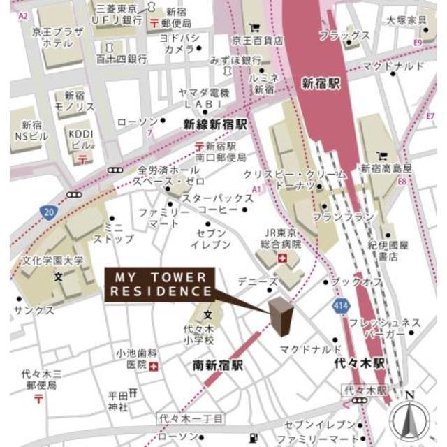 ＭＹ　ＴＯＷＥＲ　ＲＥＳＩＤＥＮＣＥ（1607） 地形図・案内図