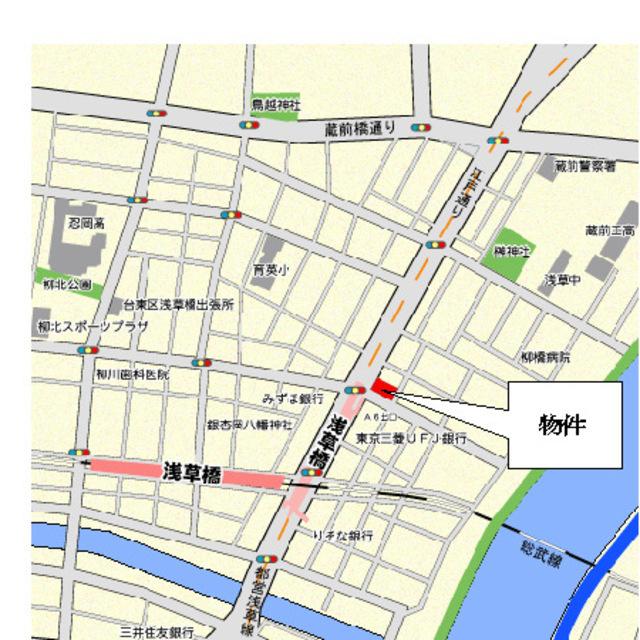 パークアクシス浅草橋（1105） 地形図・案内図