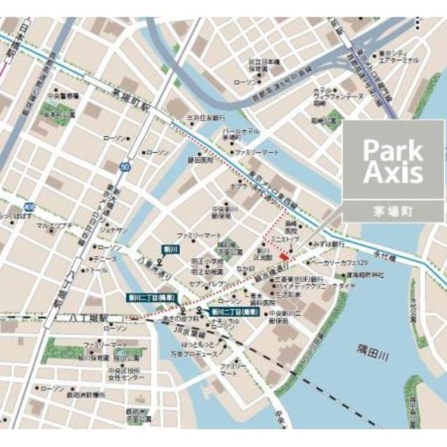 パークアクシス茅場町（206） 地形図・案内図