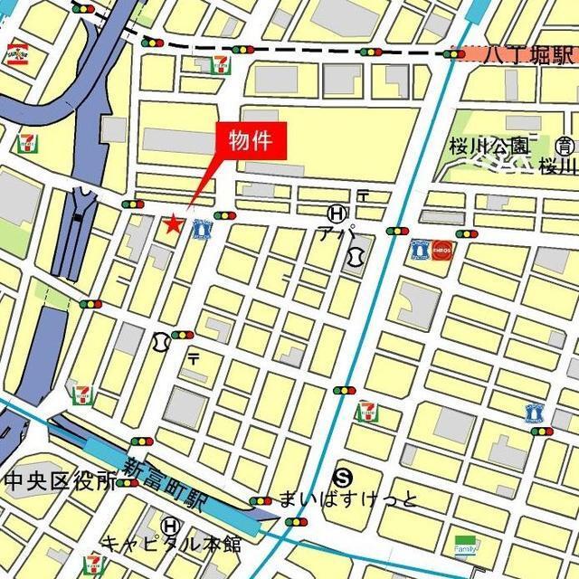アーバネックス銀座東（601） 地形図・案内図