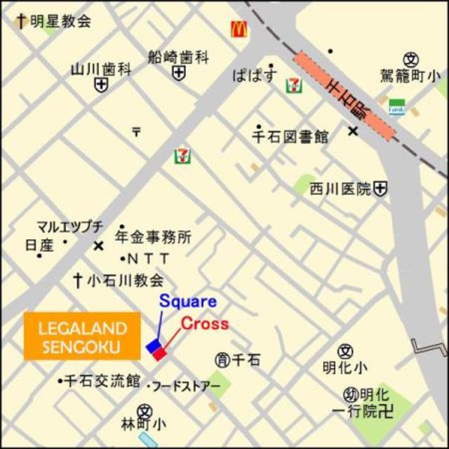 ＬＥＧＡＬＡＮＤ　ＳＥＮＧＯＫＵ　Ｓｑｕａｒｅ（302） 地形図・案内図
