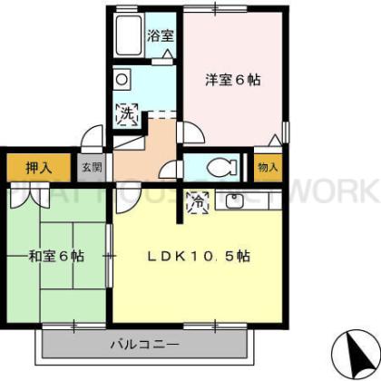 和室から洋室に変更あり。