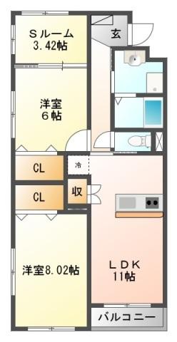 IBB7（401） 間取り図画像