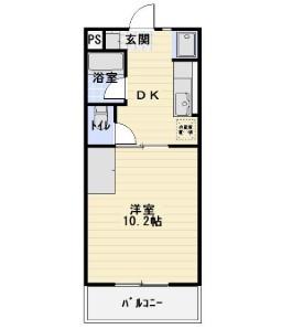 シティロードⅡ（201） 間取り図画像
