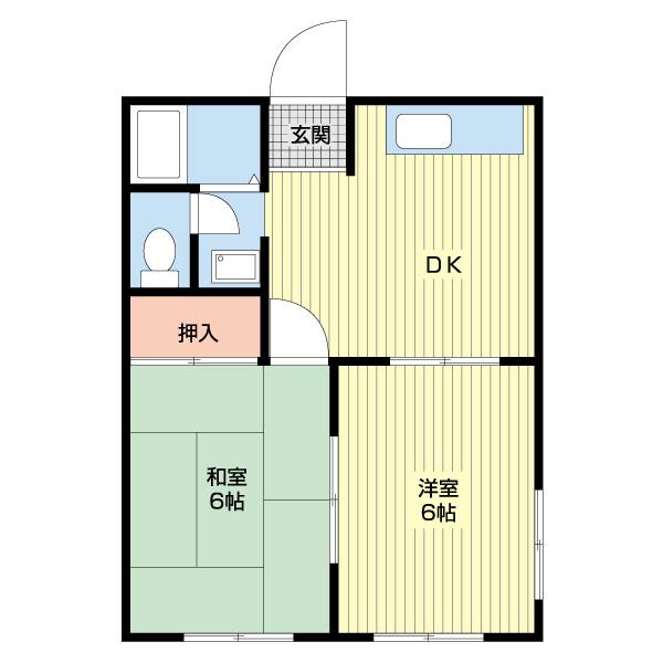 エクセル中溝（A201） 間取り図画像