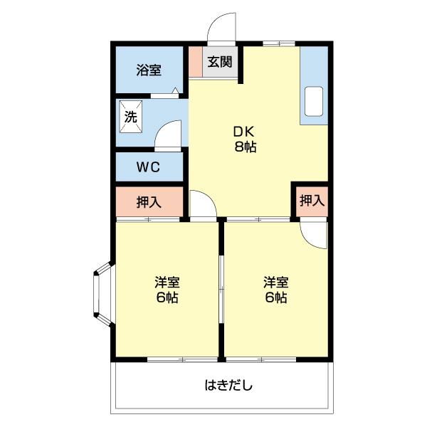 シティハイツ大石（105） 間取り図画像