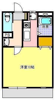 ビバーチェⅡ（102） 間取り図画像