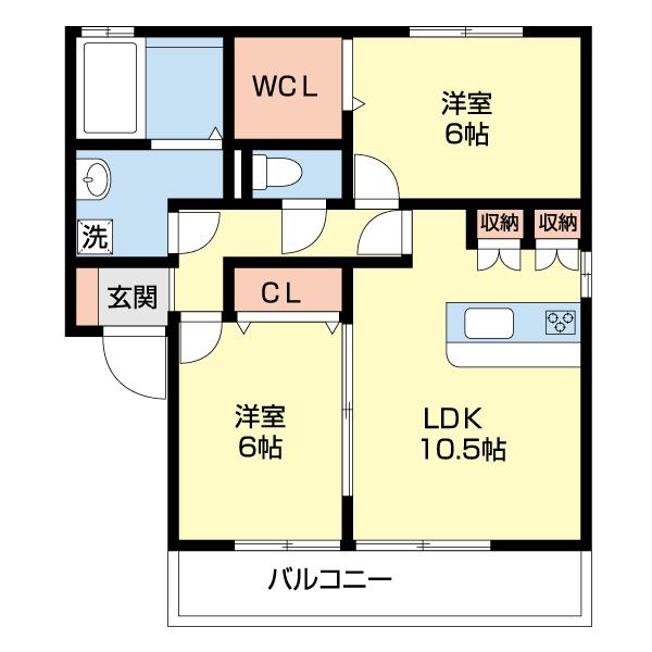 ボナールＳⅢ　Ｂ（101） 間取り図画像