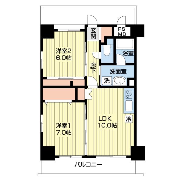 サルナート藤枝（401） 間取り図画像