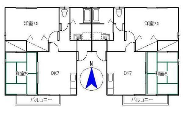 サニーホームズC（201） 間取り図画像