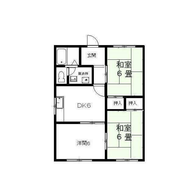 和室1部屋は洋室に変更あり