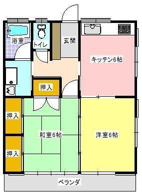 サンキエーム吉永（203） 間取り図画像