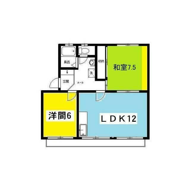 中根マンションF（303） 間取り図画像