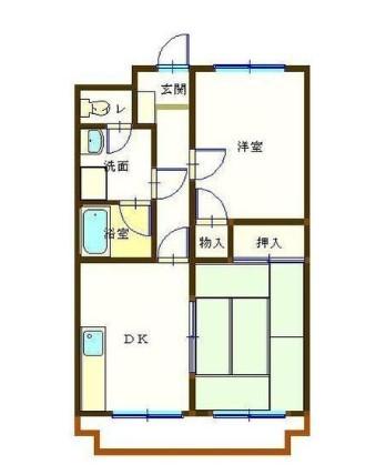 リビエール・カタセ（301） 間取り図画像
