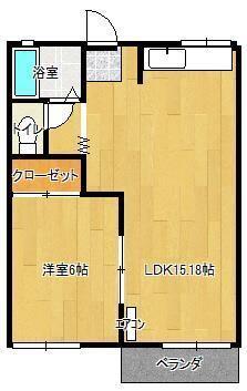 コンシェール萩原Ａ（201） 間取り図画像