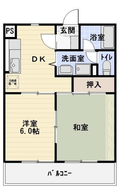 グリーンカネコ（302） 間取り図画像