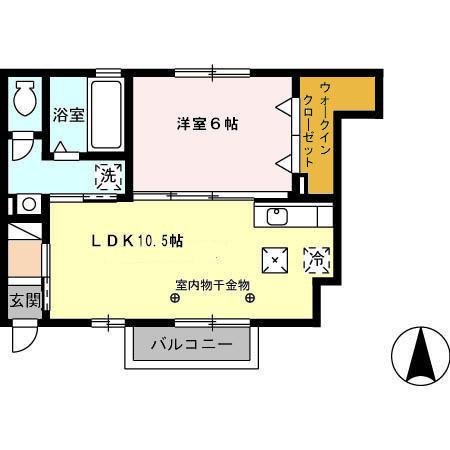 アニバーサリーＣ（101） 間取り図画像